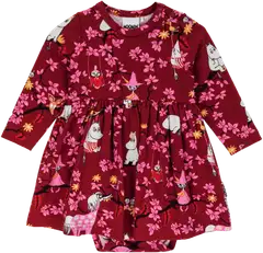 Martinex Muumi vauvojen bodymekko Kiipeilypuu 588451 - burgundi - 1