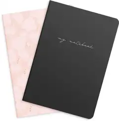 Notebook Flower & Notes A5 2 pack - 2