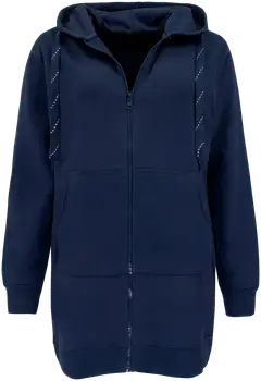House naisten pitkä collegetakki Terry - Navy Blazer - 1