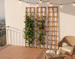 Ritilä/aitaelementti 40X180cm, luonnon ruskea, Materiaalivahvuus 15x38mm - 5