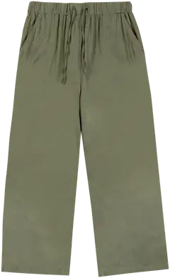 TEX naisten pellavahousut I983187 - Khaki - 1