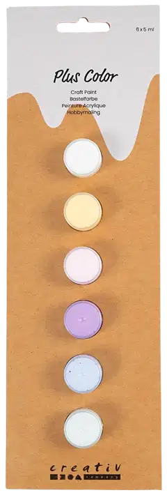 Creativ Company plus color -ask.maali pastelli 6x5ml - 2