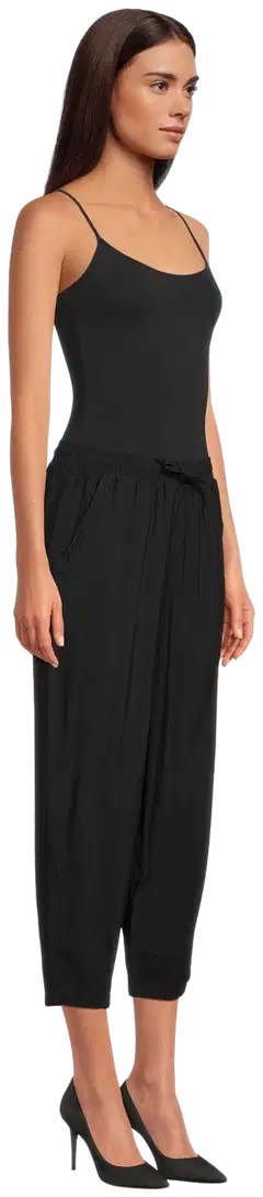 WKLY. naisten culottes-housut 222W090225 - BLACK - 4