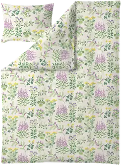 Finlayson pussilakanasetti Joutomaa 150x210+50x60 l.valk/vihreä - 1