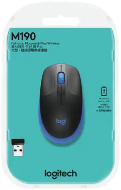 Logitech langaton hiiri M190 sininen - 6