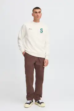 Solid miesten collegepusero SDRidley - Off white - 3