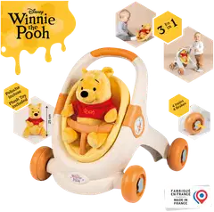 Little Smoby kävelyvaunu 3-in-1 ja Nalle Puh -pehmolelu - 5