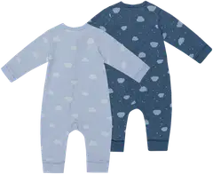 Ciraf vauvojen pyjama Hattara 250B263015 2-pack - blue clouds aop - 2