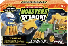 Road Rippers 10 cm napsauta ja leiki Monsters Attack auto - 7