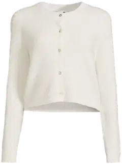 WKLY. naisten lyhyt neuletakki villasekoite 213W312681 - OFF WHITE - 2