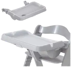 Hauck tarjotin syöttötuoliin Alpha Tray harmaa - 2