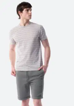 TEX miesten pikeekankaiset joggershortsit I275371 - Khaki light - 4