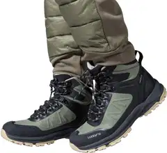Luode12 naisten vedenpitävät ulkoilukengät Kökar HI WP 8697 SL - Oil green/Black/Beige - 5