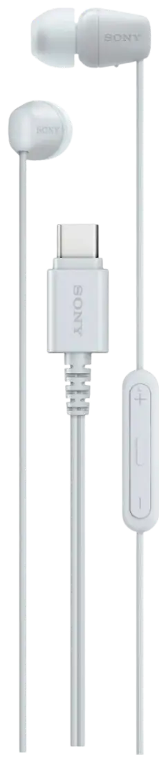 Sony langalliset nappikuulokkeet USB-C liitännällä IER‑EX15CW valkoinen - 1
