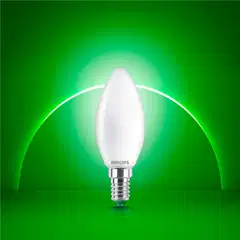 Philips Ultra Efficient LED-lamppu 1.2W B35 E14 2700K 252LM huurrettu - 4