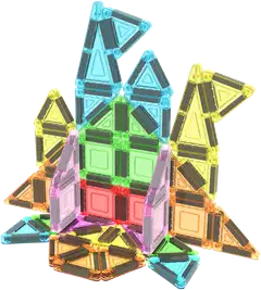 PicassoTiles magneettinen rakennussarja Nano Tiles 40 osaa - 2