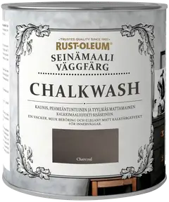 Rust-Oleum Chalkwash 1l seinämaali vesiohenteinen harmaa - 1