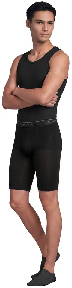 House miesten merinovilla-bermudat - Black - 4