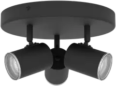 Kattospottivalaisin CONSUMA 1 3xGU10 maks. 5W/kpl IP44 musta - 1