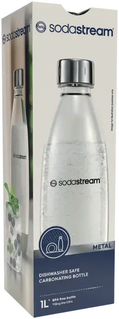 SodaStream astianpesukoneen kestävä metalli Fuse-juomapullo 1L - 1