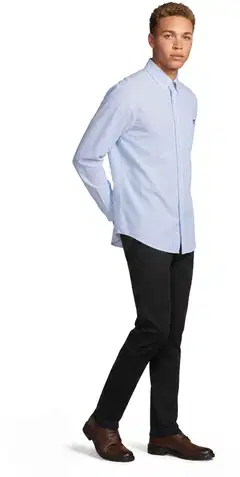 Vinson miesten kauluspaita Mpablo - LIGHT BLUE STRIPE - 4