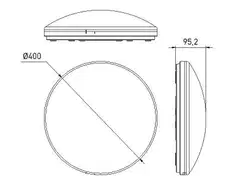 Airam Fenix Duo 400 IP44 18W 830/840 - 2