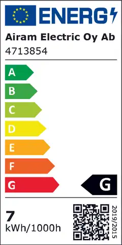 Airam LED kohde MR16 full glas 6,2W GU5.3 12V 430lm/850cd 4000K - 2