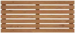 Näkösuoja-aita, vaakalaudoitus, luonnon ruskea, 183x80cm - 1
