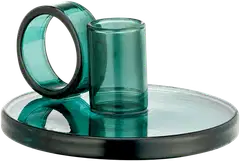 Muurla kynttilänjalka Loop sinivihreä 5,5cm - 1
