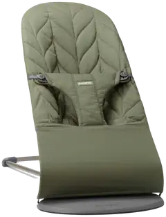 BabyBjörn sitteri bliss - kudottu, petal quilt, tummanvihreä - 1