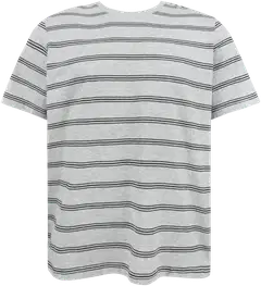 House miesten raidallinen t-paita 195H032607 - Grey melange w/black - 1
