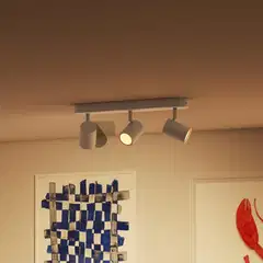 Philips Smart Lighting BOS kohdevalaisin GU10 5W RGB + säädettävä valkoinen 3 kpl kaukosäätimellä - 6