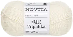 Novita lanka Nalle Alpakka 50g luonnonvalkoinen 010 - 1