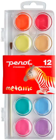 Penol vesivärit Metallic 12 väriä - 1