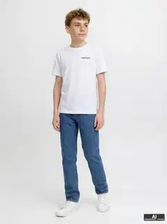 JJ REBEL JUNIOR lasten farkut - Blue Denim - 4