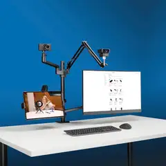 Hama monitoriteline neljällä nivelvarrella, 13"-32", VESA 75x75 ja 100x100 - 8