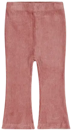 Dirkje lasten joustavat velourleggingsit, joissa levenevät lahkeet O56480 - Mauve - 1