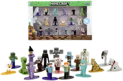 Jada Minecraft keräilyhahmot, 4 cm, metallia (die-cast), 18 kpl/pakkaus - 1