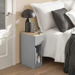 SoBuy yöpöytä harmaa FBT111-HG - 1