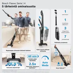 Bosch Ladattava pölynimuri BHH4GN28 - 2