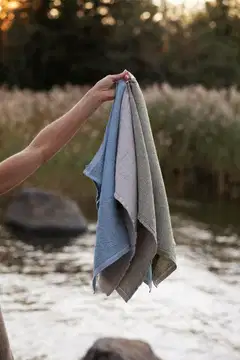 Lapuan Kankurit käsipyyhe Terva 48X70 cm valko-oliivi - 4