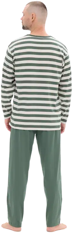 RATIA miesten pyjama - vihreä/beige - 2