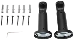 Ihanin verhotangon click-kannakkeet mattamusta 28mm 2kpl/pss - 3