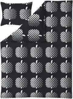 Finlayson pussilakanasetti Optinen Omena 150x210 cm mu/valk - 1