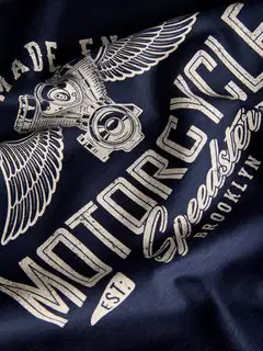 JJ REBEL miesten t-paita Jrebmatheo - Navy Blazer - 3