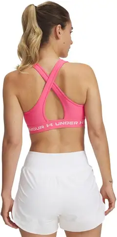 Under Armour Crossback Mid Bra liivitoppi 1361034 - Super Pink - 2