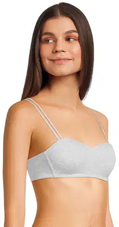 WKLY. naisten olkaimettomat rintaliivit 211W082662 - White melange - 4