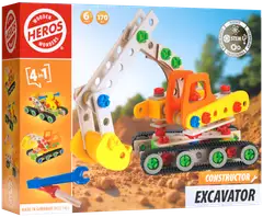 Heros rakennussarja Constructor Kaivinkone 170 osaa - 1