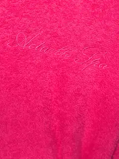 Actuelle naisten frotee-kylpytakki 215AW1924 - Fuksia - 5