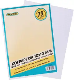 Luontevat koepaperi A3 taitettu 10x10 mm 16 arkkia - 2